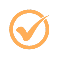 Orange Tick icon