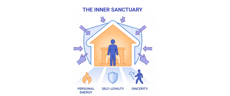 Infographic showing The Inner Sanctuary, Self Loyalty, Personal Energy and Sincerity
